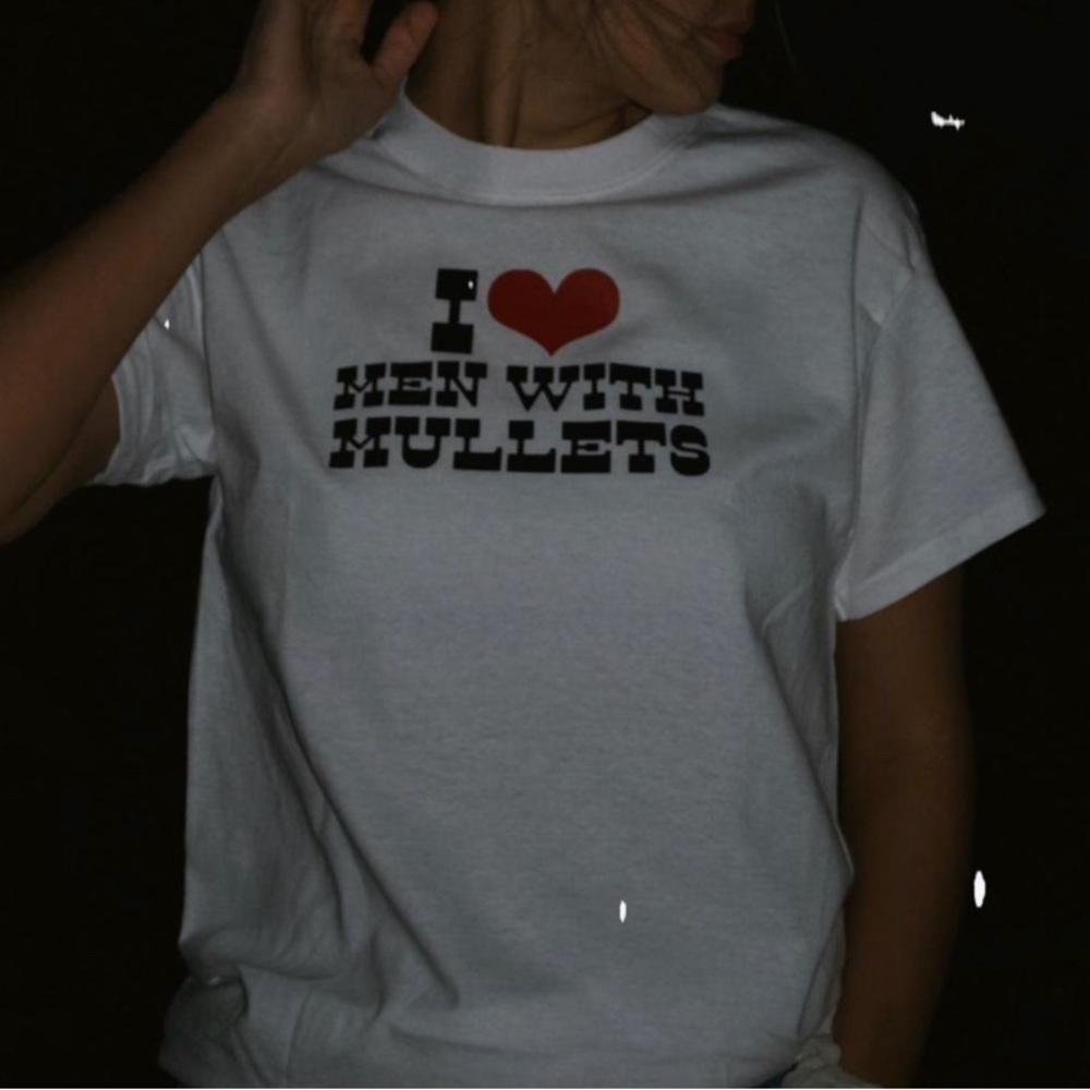 “I ❤️ MEN WITH MULLETS” T-Shirt